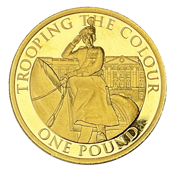 £1 Gold Coin Trooping of the Colours 