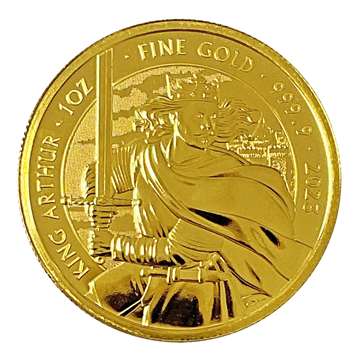 1 Oz Gold King Arthur Coin 2023