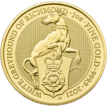 1 Oz Gold White Greyhound Of Richmond