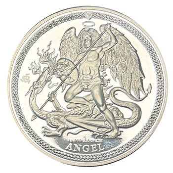 1 Oz Isle of Man Angel Silver