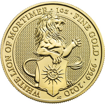 1 Oz Queens Beasts Lion of Mortimer