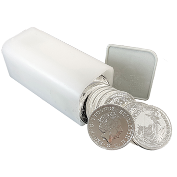 1 Oz Silver Britannia - 25 Coin Tube 