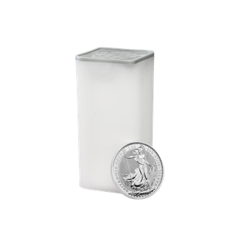 1 Oz Silver Britannia 2023 KCIII - 25 Coin Tube