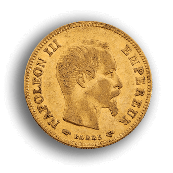 10 Franc Napoleon III Wreath