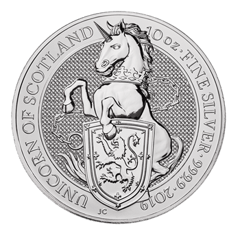 10 Oz Silver Coin Unicorn of Scotland