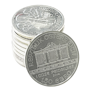 10 x 1Oz Silver Philharmonic Coins