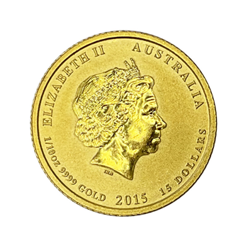 1/10 Oz Australian Nugget Year of the Goat 2015