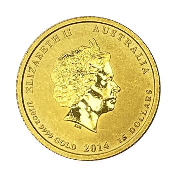 1/10 Oz Australian Nugget Year of the Horse 2014