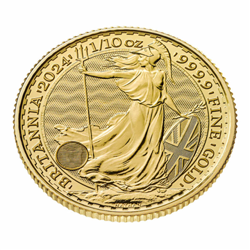 1/10 Oz Gold Britannia 2024 KCIII