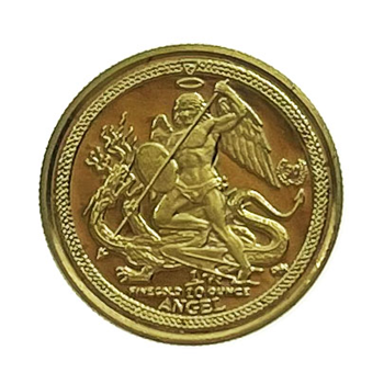 1/10 Oz Gold Isle of Man Angel 