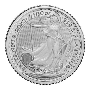 1/10 Oz Platinum Britannia King Charles