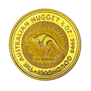 1/2 Oz 1990 Gold Australian Nugget