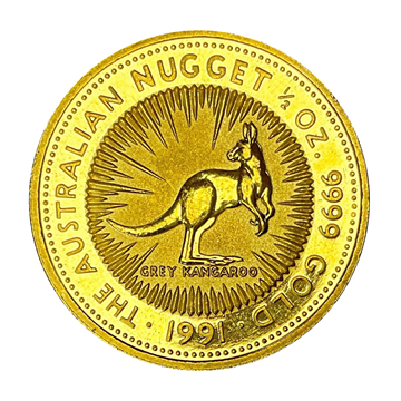 1/2 Oz 1991 Gold Australian Nugget