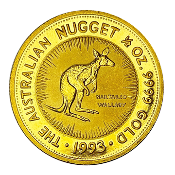 1/2 Oz 1993 Gold Australian Nugget 