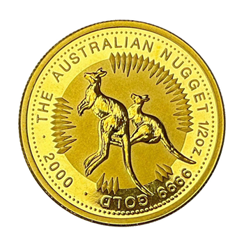 1/2 Oz Gold Australian Nugget 2000