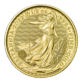 1/2 Oz Gold Britannia 2022