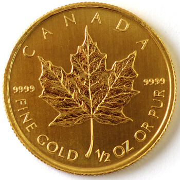 1/2 Oz Gold Canadian Maple Coin