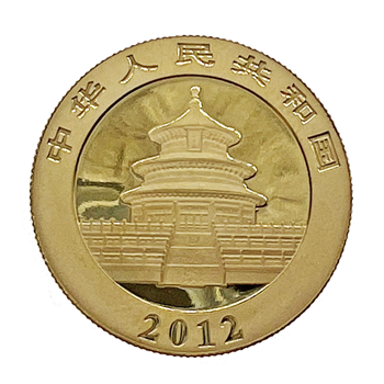 1/2 Oz Gold Chinese Panda 2012