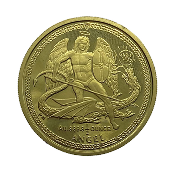 1/2 Oz Gold Isle of Man Angel