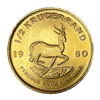 1/2 Oz Gold Krugerrand ( Mixed Years ) 