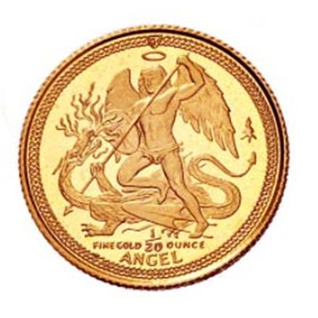 1/20 Oz Isle of Man Angel Gold Coin