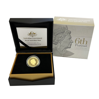 1/4 Oz Australian $25 Proof - 6th Portrait 