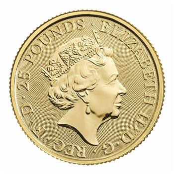 1/4 Oz Gold Lion of England 2022