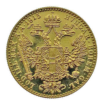 1915 Austrian 1 Ducat Gold Coin