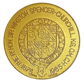 1965 Churchill Memorial Gold Medallion