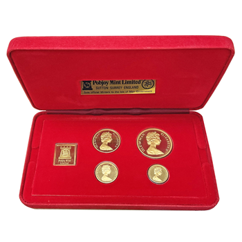 1979 Isle of Man Gold Sovereign Four Coin Boxset 