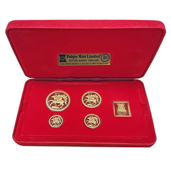 1979 Isle of Man Gold Sovereign Four Coin Boxset 