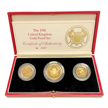 1986 Gold Proof Sovereign Set 