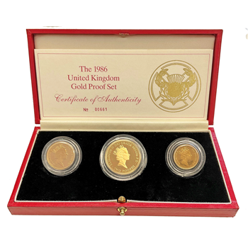 1986 Gold Proof Sovereign Set 