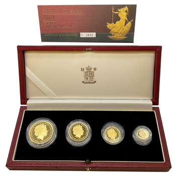 2004 Britannia 4 Gold Proof Box Set