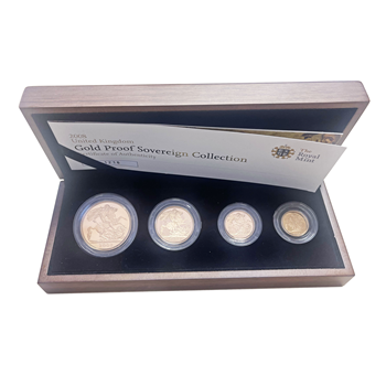 2008 Gold 4 Coin Proof Sovereign Set