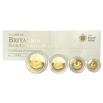 2009 Britannia 4 Gold Loose Proof Set