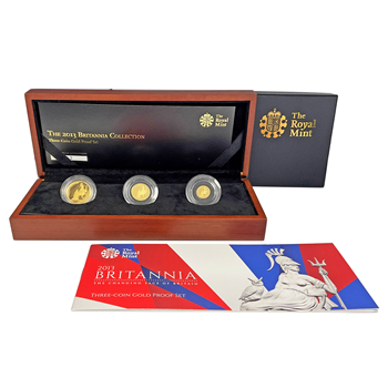 2013 Britannia 3 Coin Gold Proof Set