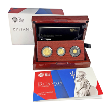 2014 Britannia 3 Coin Gold Proof Set