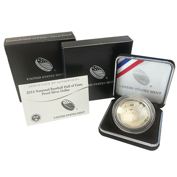 2014 Silver Proof Dollar - Hall Of Fame