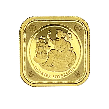 2019 Four-Sided Britannia Gold Quarter Sovereign 