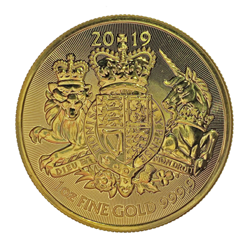 2019 Gold UK Coat of Arms