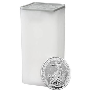 2024 1 Oz Silver Britannia KCIII - 25 Coin Tube