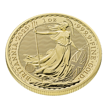 2025 Gold Britannia 1 Oz  - 5 Coin Bundle