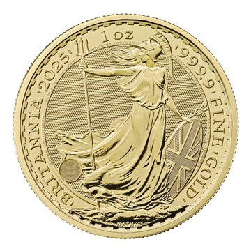 2025 Gold Britannia 1 Oz - 25 Coin Tube 