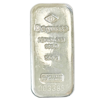 500g Degussa Silver Bar