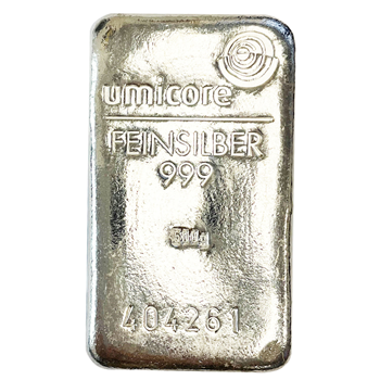 500g Silver Bar Umicore