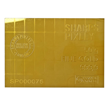 50g Gold Combi Bar Sharps Pixel - Loose 