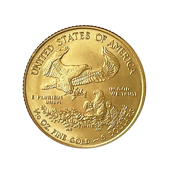 American 1/10 Oz $5 Gold Eagle USA