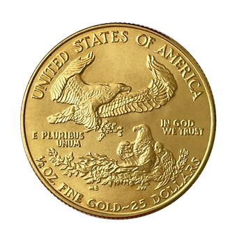 American 1/2 Oz $25 Gold Eagle USA