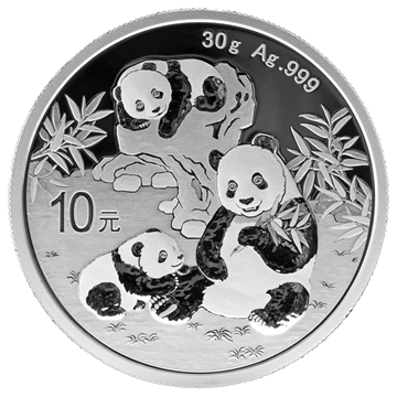 1 Oz 2025 Silver Panda 30g - 25 Coin Tube